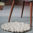 Antarctica Pebble Felt Ball Rug