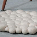 Antarctica Pebble Felt Ball Rug