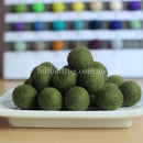 Felt Ball Green Grass 1 CM,  2 CM, 2.5 CM, 3 CM, 4 CM Colour 22 - Felt Ball Rug Australia - 1