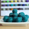 Felt Ball Turquoise 1 CM,  2 CM, 2.5 CM, 3 CM, 4 CM Colour 33 - Felt Ball Rug Australia - 1