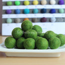 Felt Ball Green Trees 1 CM,  2 CM, 2.5 CM, 3 CM, 4 CM Colour 36 - Felt Ball Rug Australia - 1
