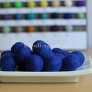 Felt Ball Royal Blue 1 CM,  2 CM, 2.5 CM, 3 CM, 4 CM Colour 48 - Felt Ball Rug Australia - 1