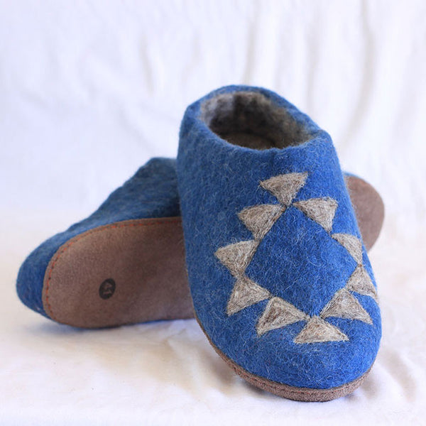 Bondi Blue Felt Shoes