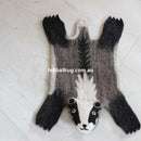 Animal Felt Rug Bob The Badger - Felt Ball Rug Australia - 2