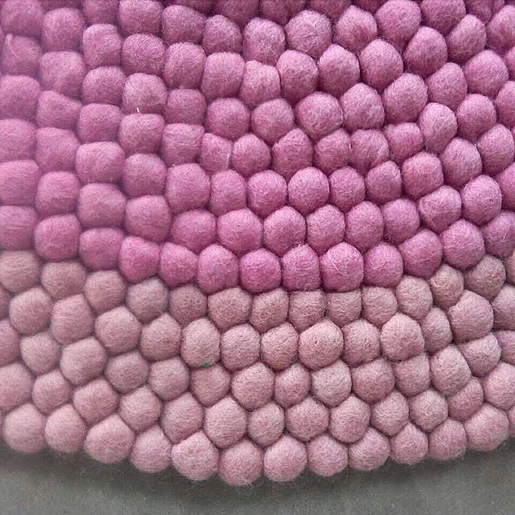 Berry Blush Felt Ball Rug Felt Ball Rug Australia