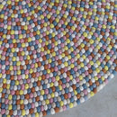 Cotton Candy Felt Ball Rug