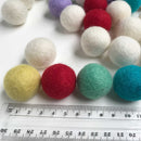 2.5 CM Felt Balls Assorted Colours