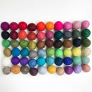 1 CM Felt Balls Assorted Colours